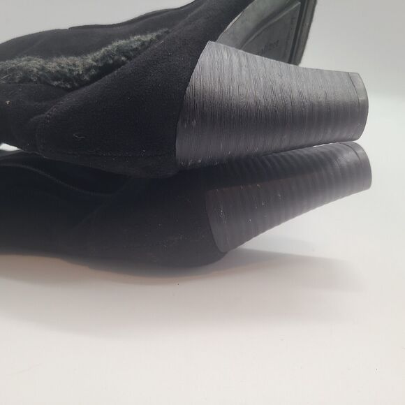 Naturalizer Comfort Trinity Black Shearling Knee High Boots 8.5M A1592F 1001 - Picture 6 of 9